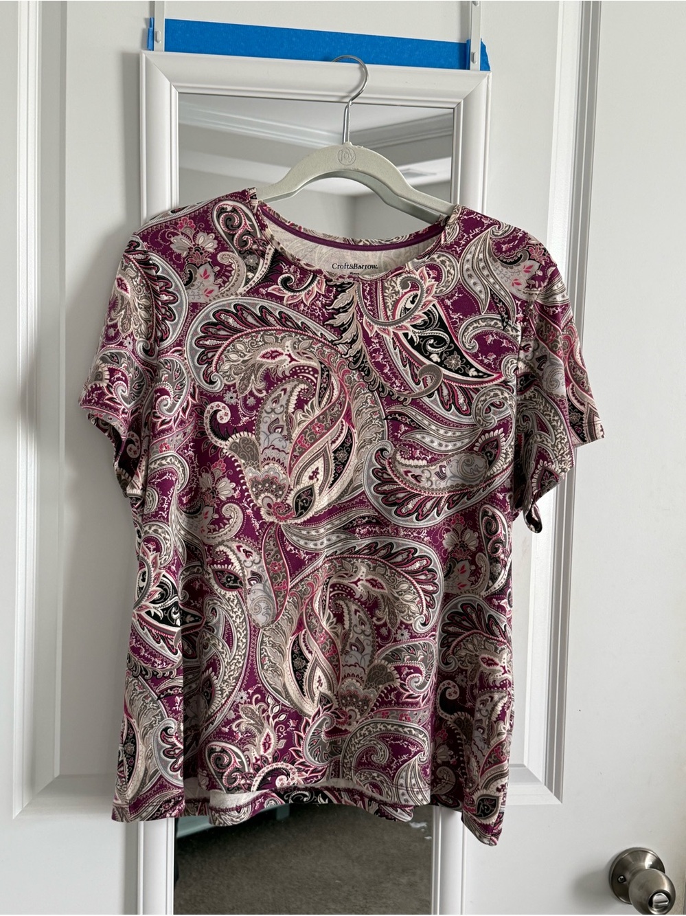 1X paisley shirt
